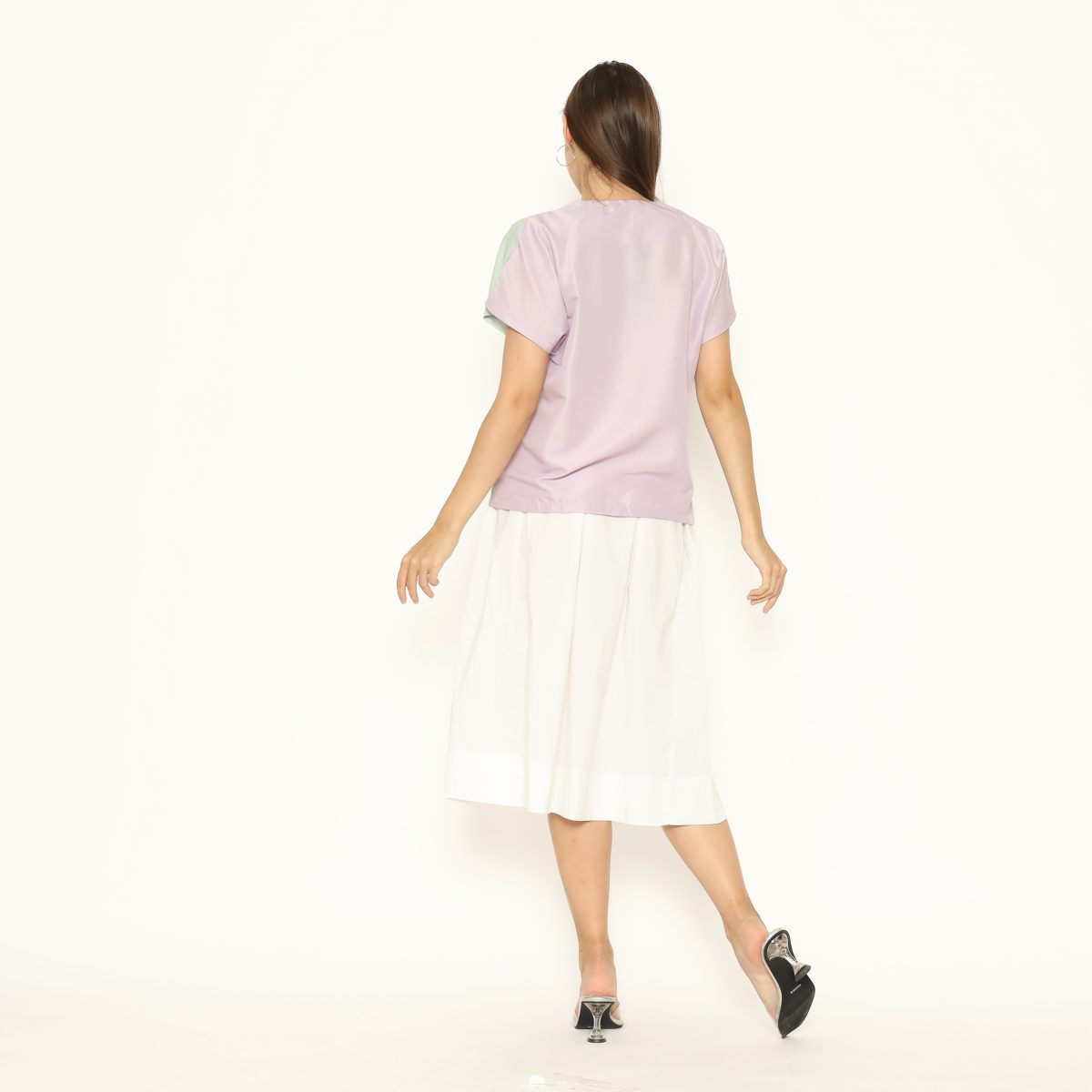 Novina Blouse Purple Green - Image 6