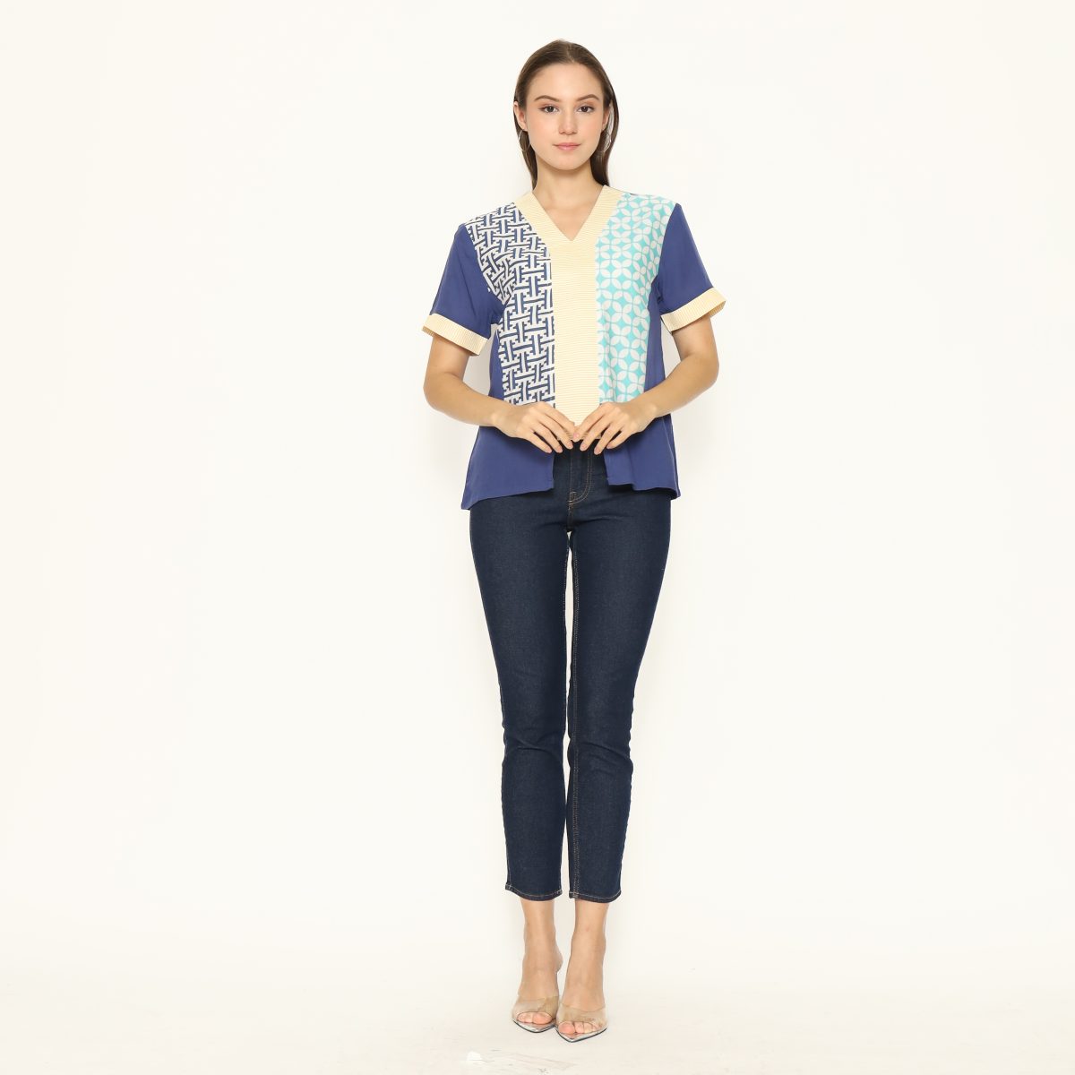 Michela Blouse Blue Tosca - Image 9