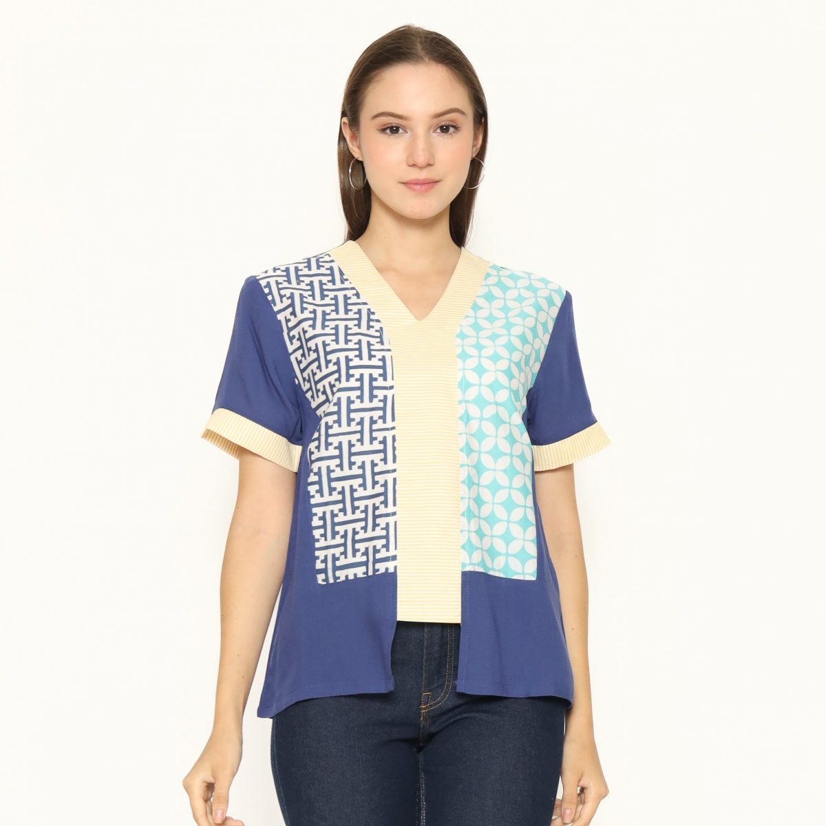Michela Blouse Blue Tosca