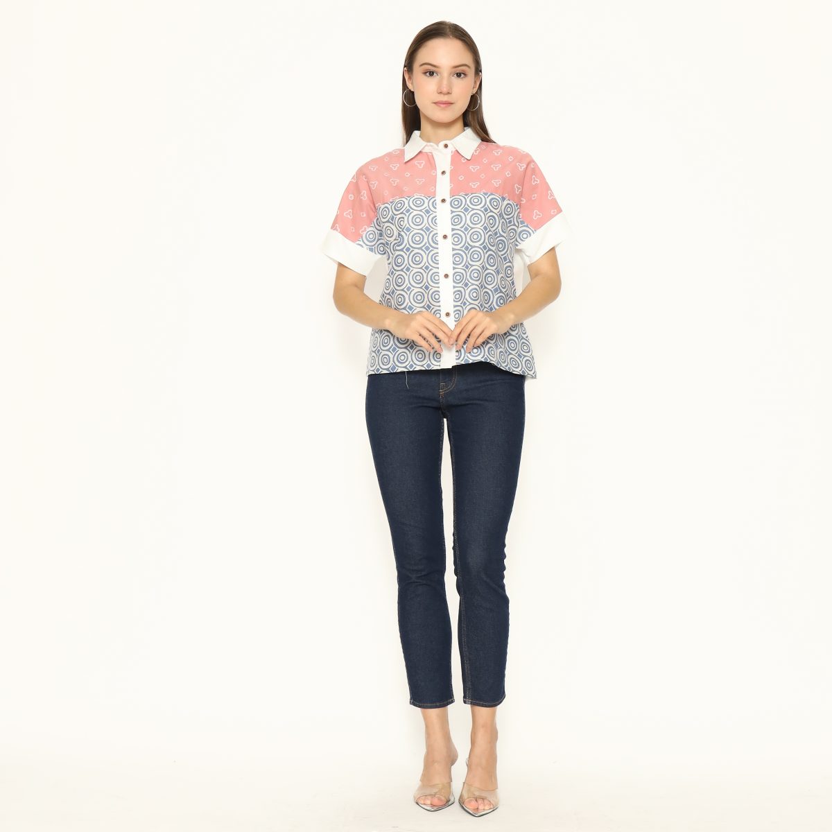 Sherrie Shirt Pink Blue - Image 9