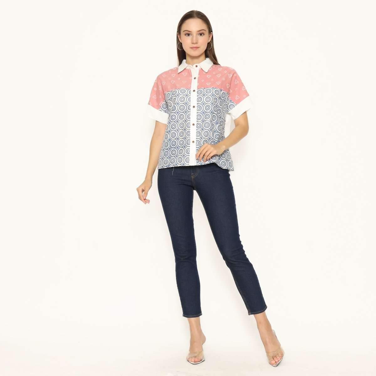 Sherrie Shirt Pink Blue - Image 8