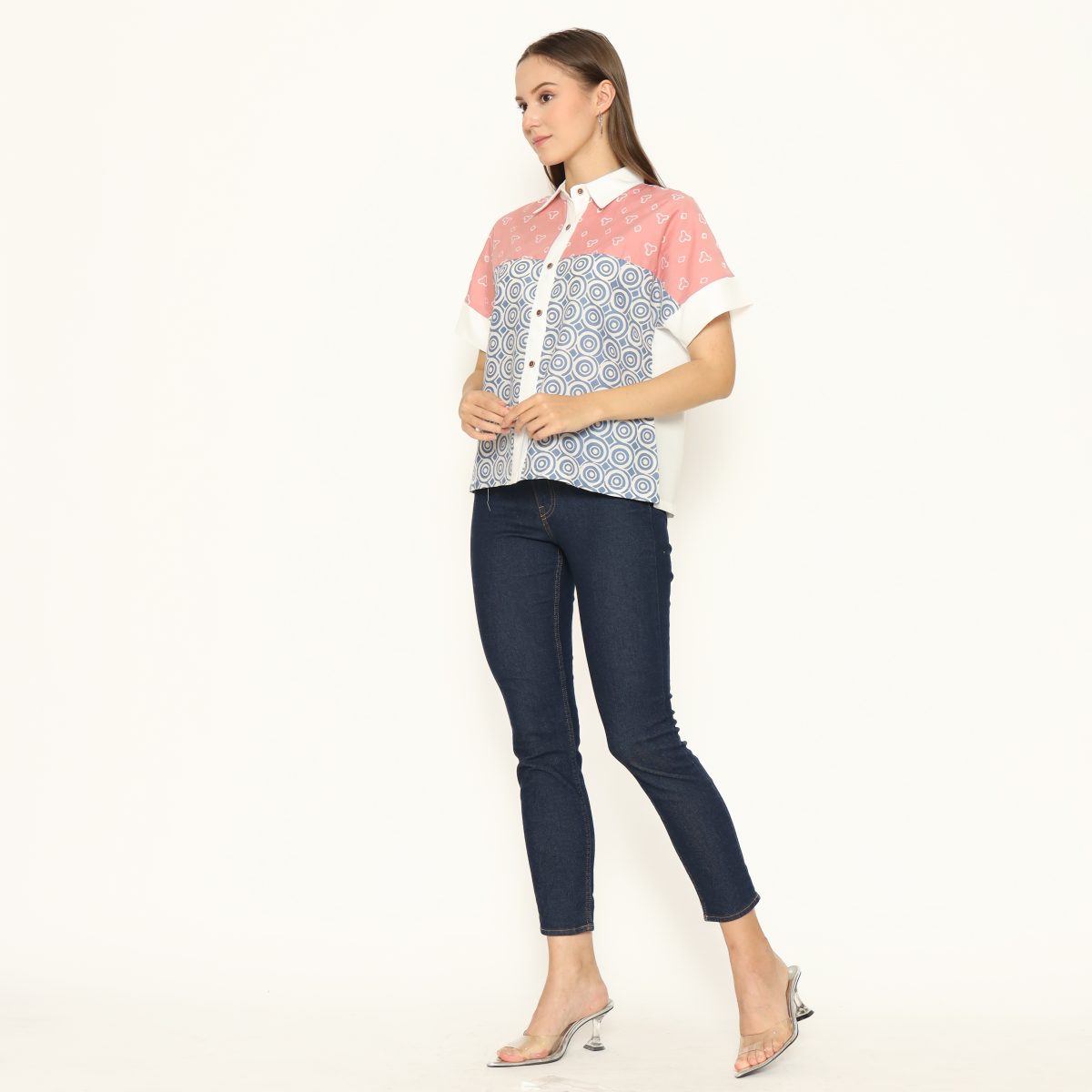 Sherrie Shirt Pink Blue - Image 7