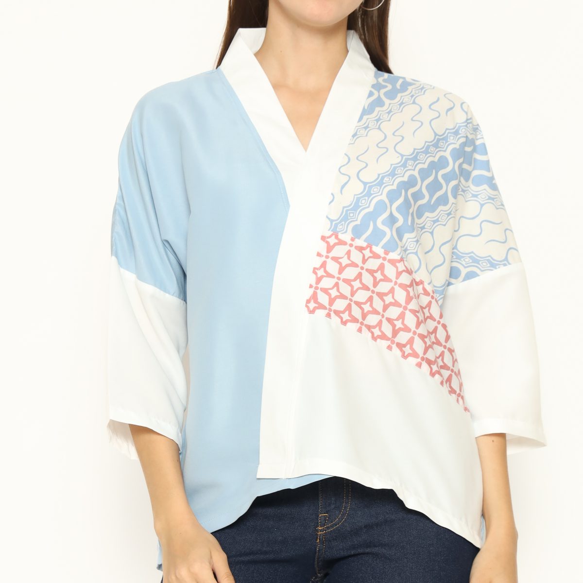 Amanda Blouse Sky Blue - Image 2