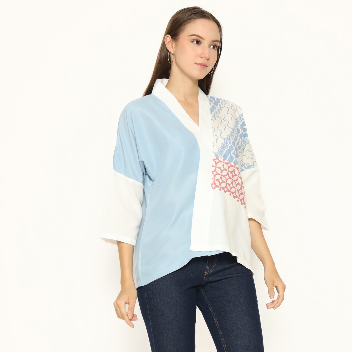 Amanda Blouse Sky Blue - Image 5