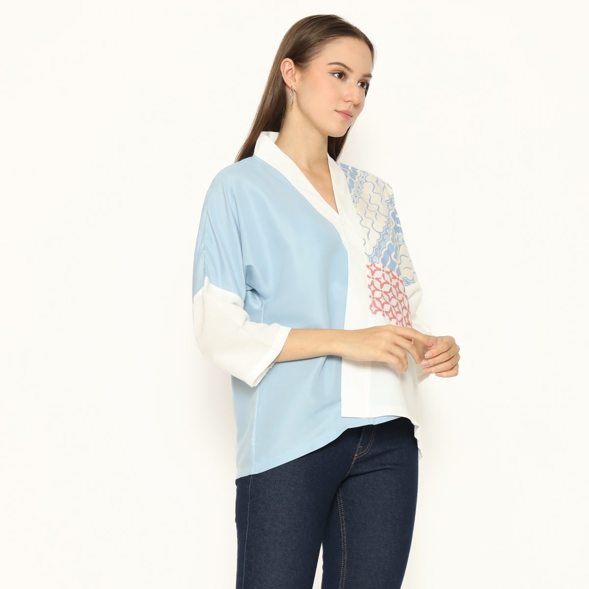 Amanda Blouse Sky Blue - Image 6
