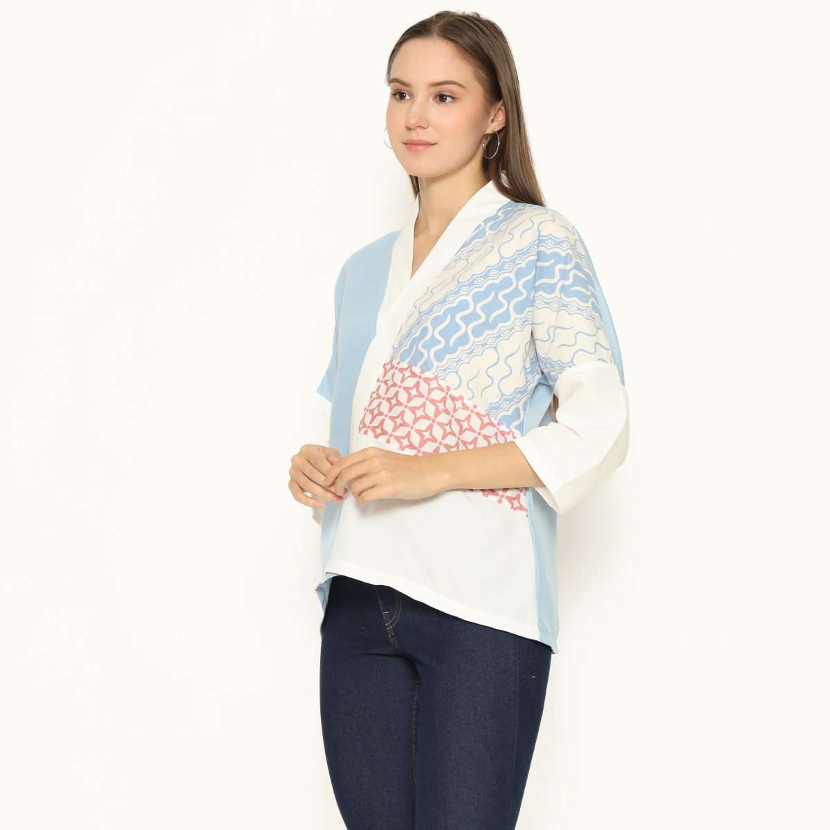 Amanda Blouse Sky Blue - Image 3