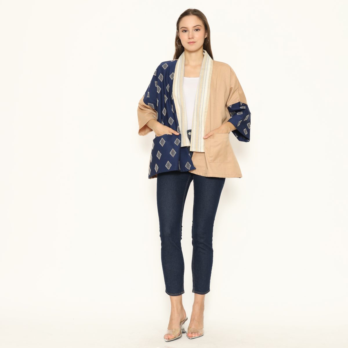 Tatiana Blazer Navy Beige - Image 8