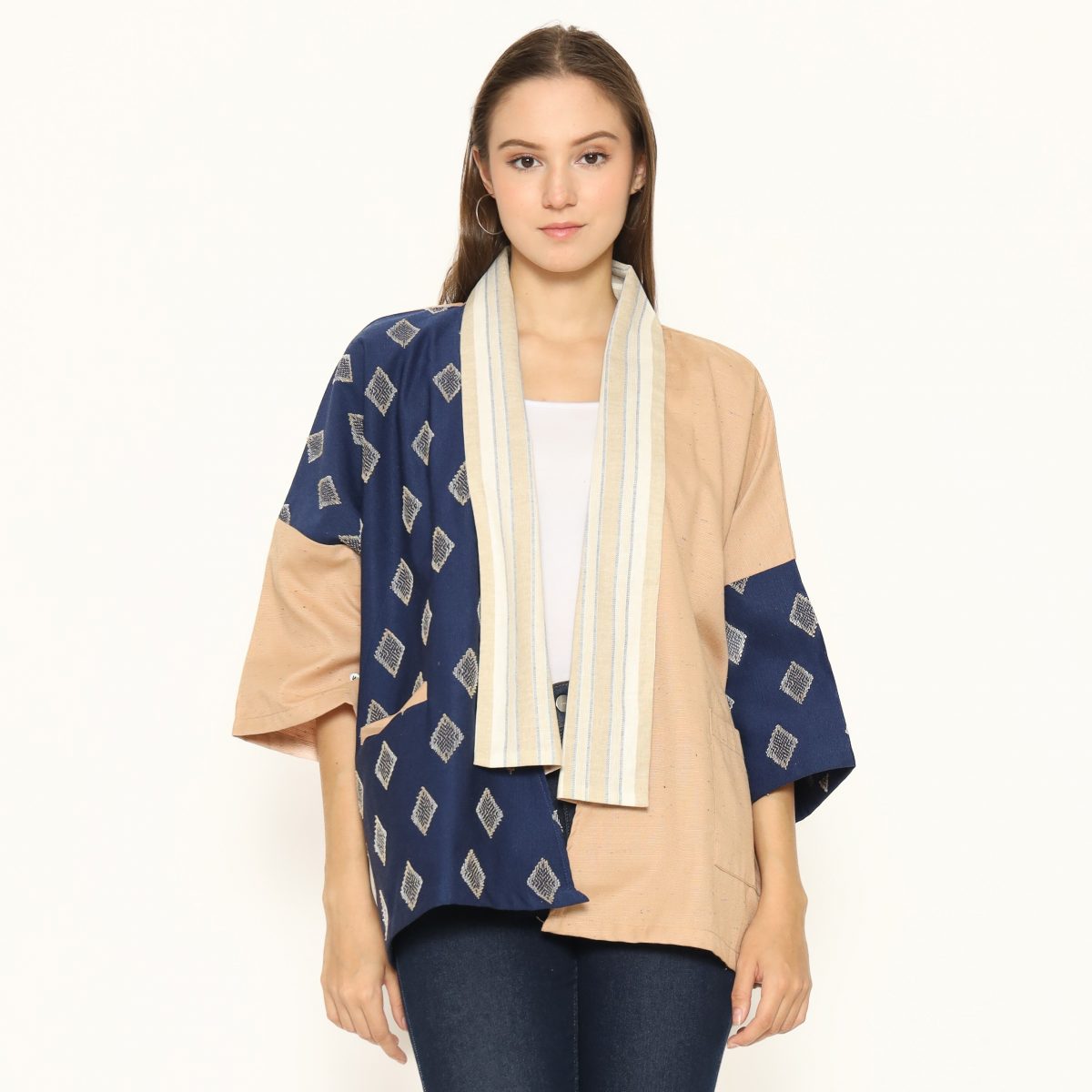 Tatiana Blazer Navy Beige