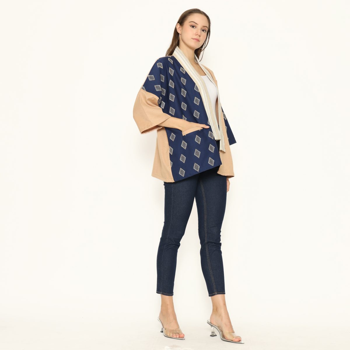 Tatiana Blazer Navy Beige - Image 4