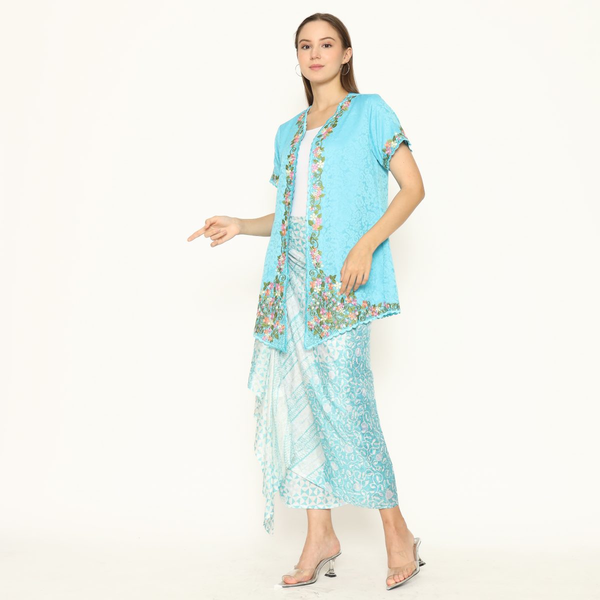 Kebaya Kartini Blue - Image 4