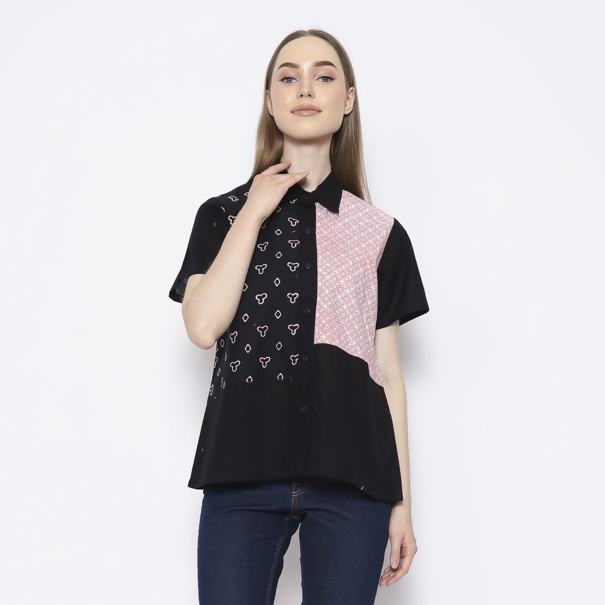 Janice Shirt Black Pink - Image 8