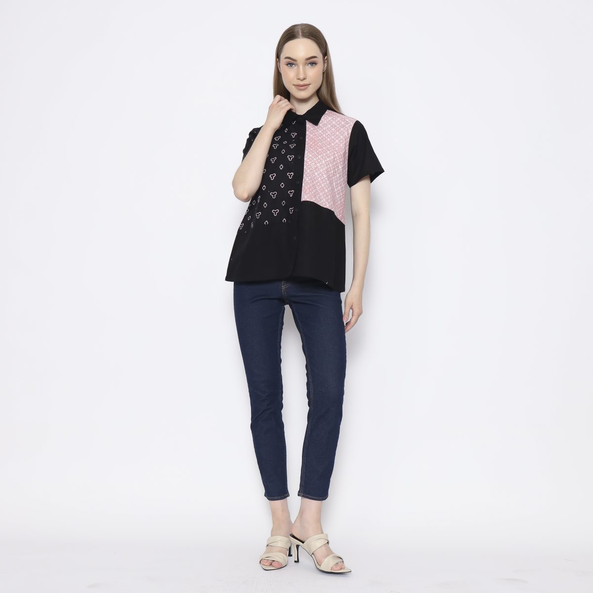 Janice Shirt Black Pink - Image 9