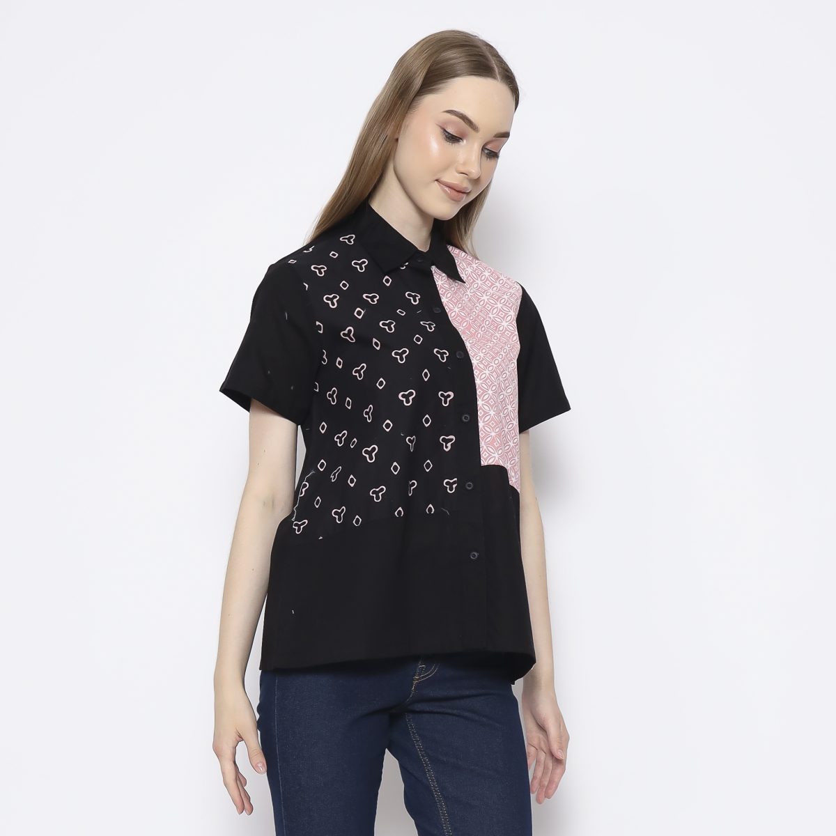 Janice Shirt Black Pink - Image 4