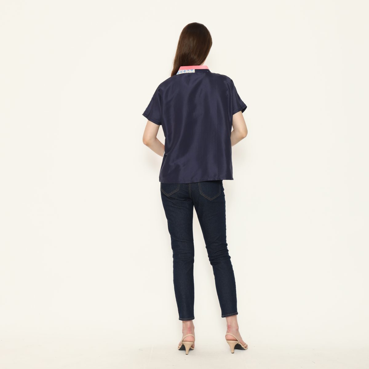 Daneli Blouse Blue Pink - Image 10