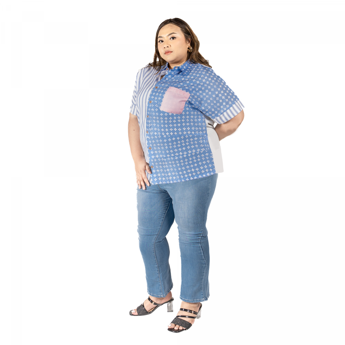 Miyako Shirt Blue - Image 3