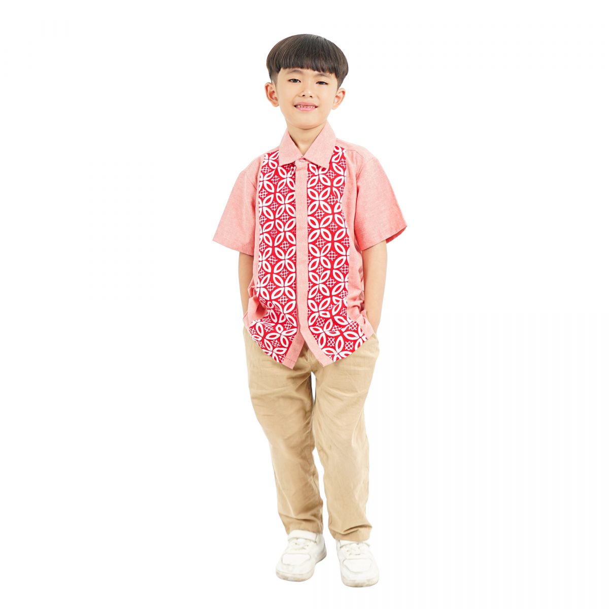 Leon Shirt Kids Red - Image 6