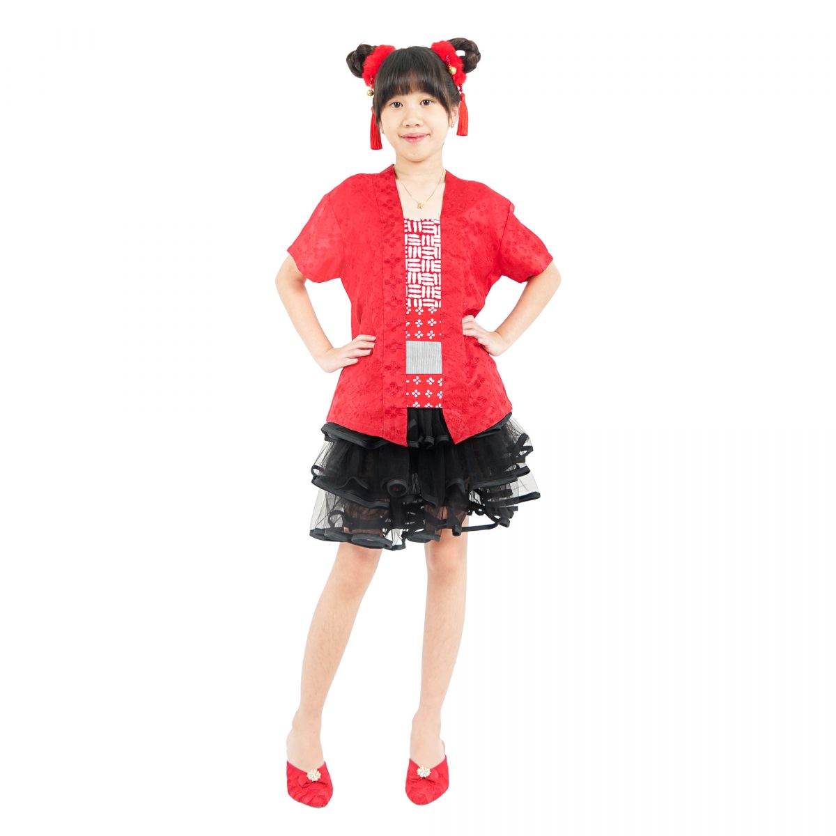 Cerita Blouse Kids Red - Image 6
