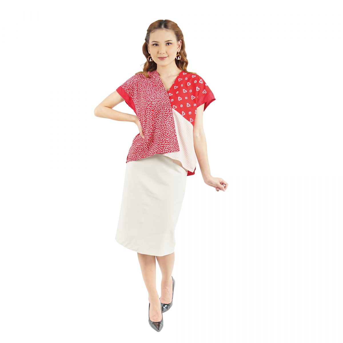Rossie Blouse Red - Image 6
