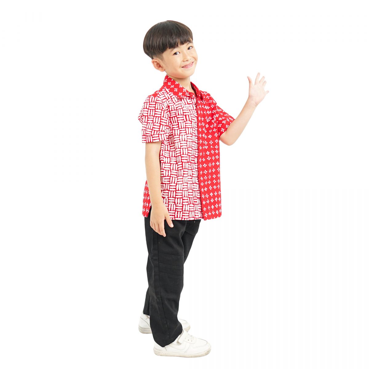 Carlo Shirt Kids Red - Image 3