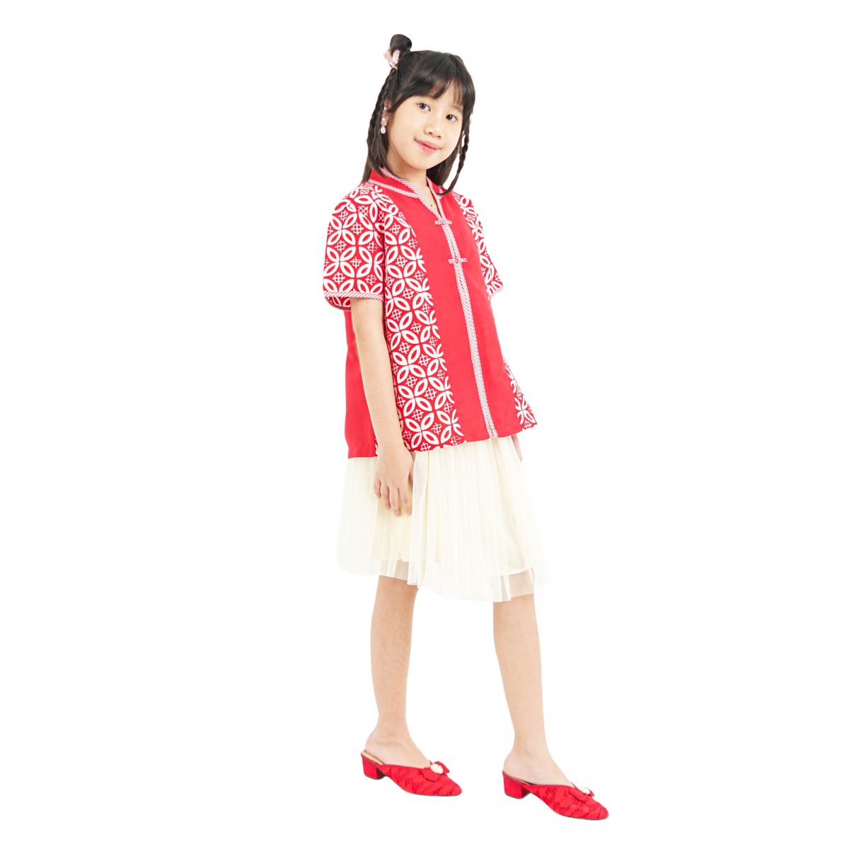 Liena Blouse Kids Red - Image 3