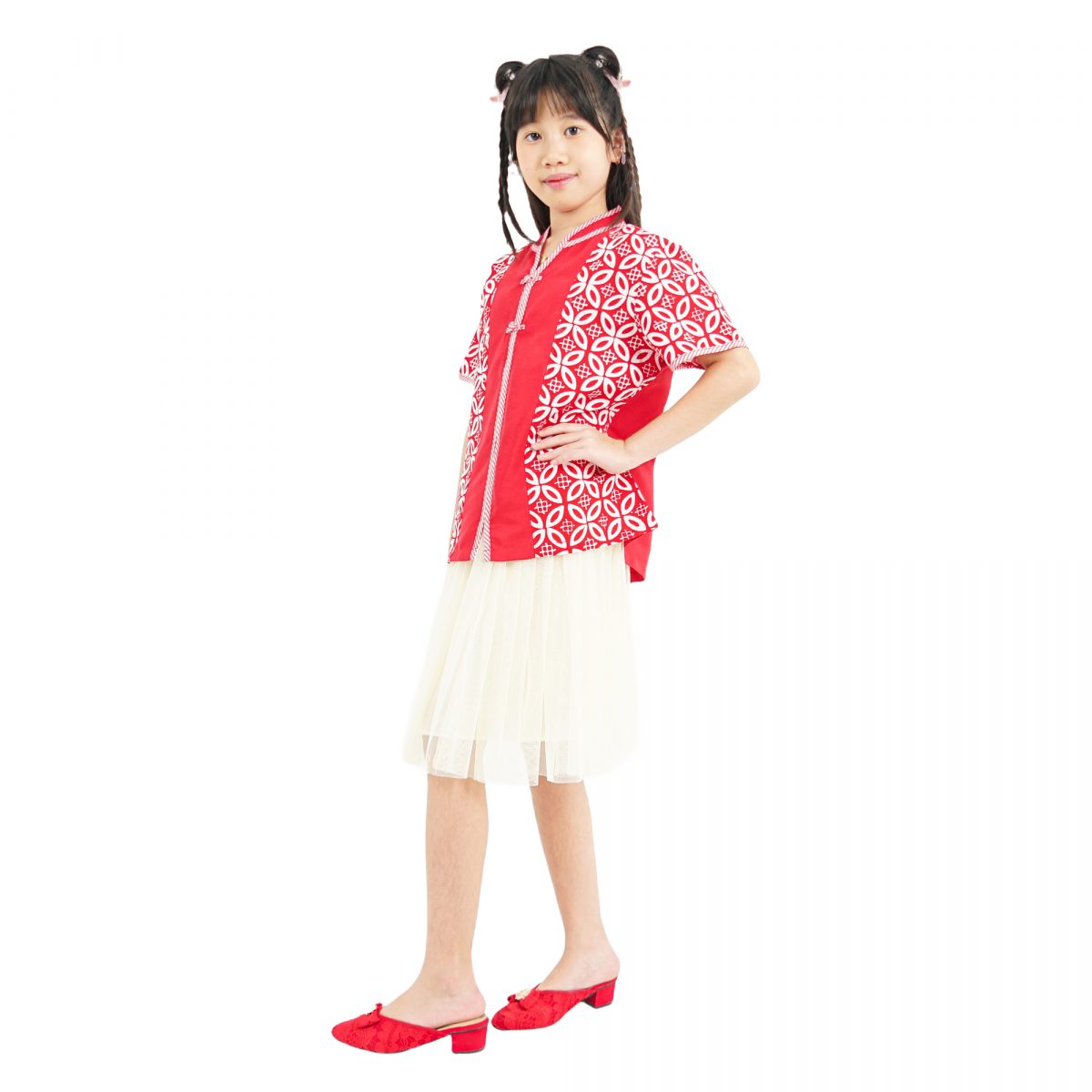 Liena Blouse Kids Red - Image 4