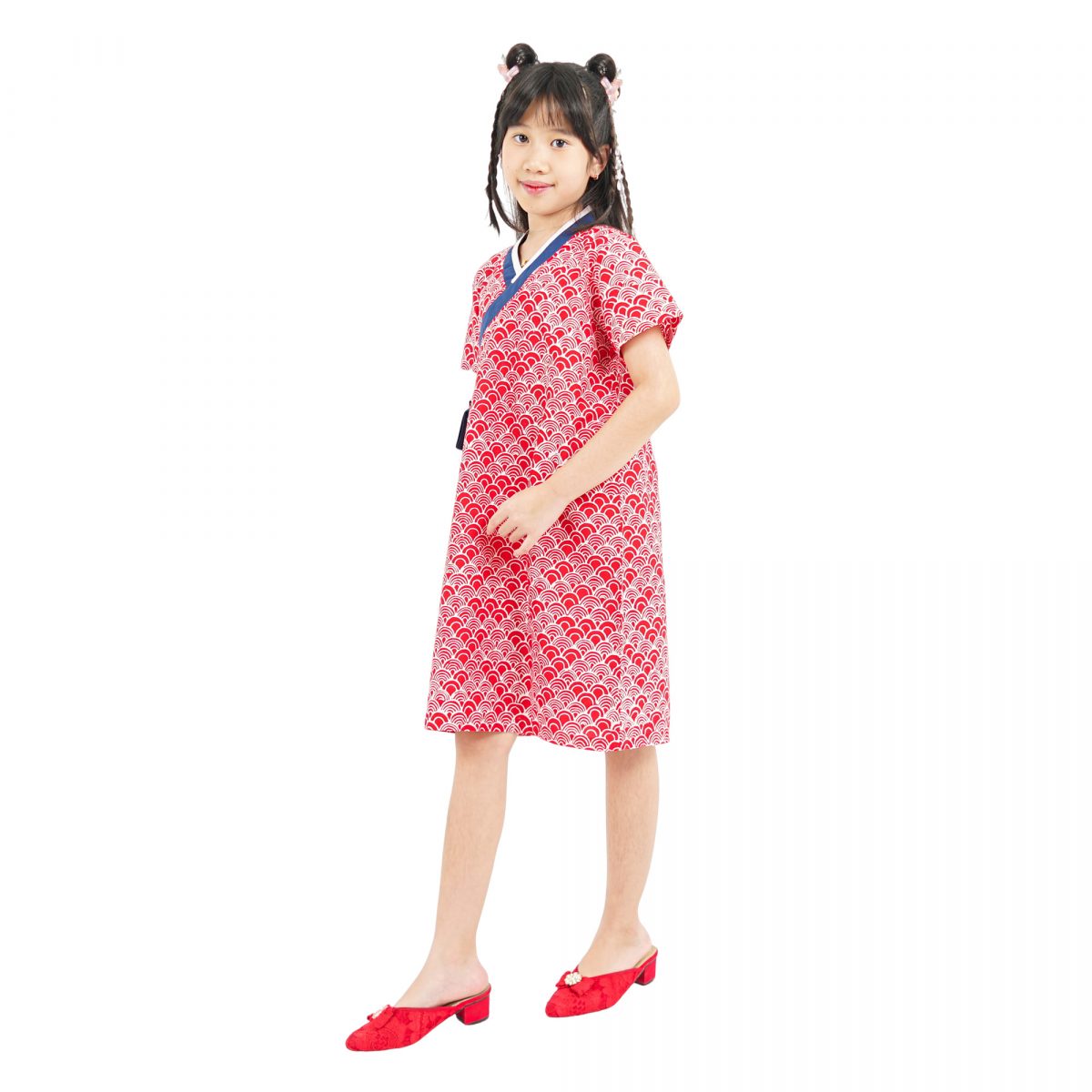 Keiko Dress Kids Red - Image 4