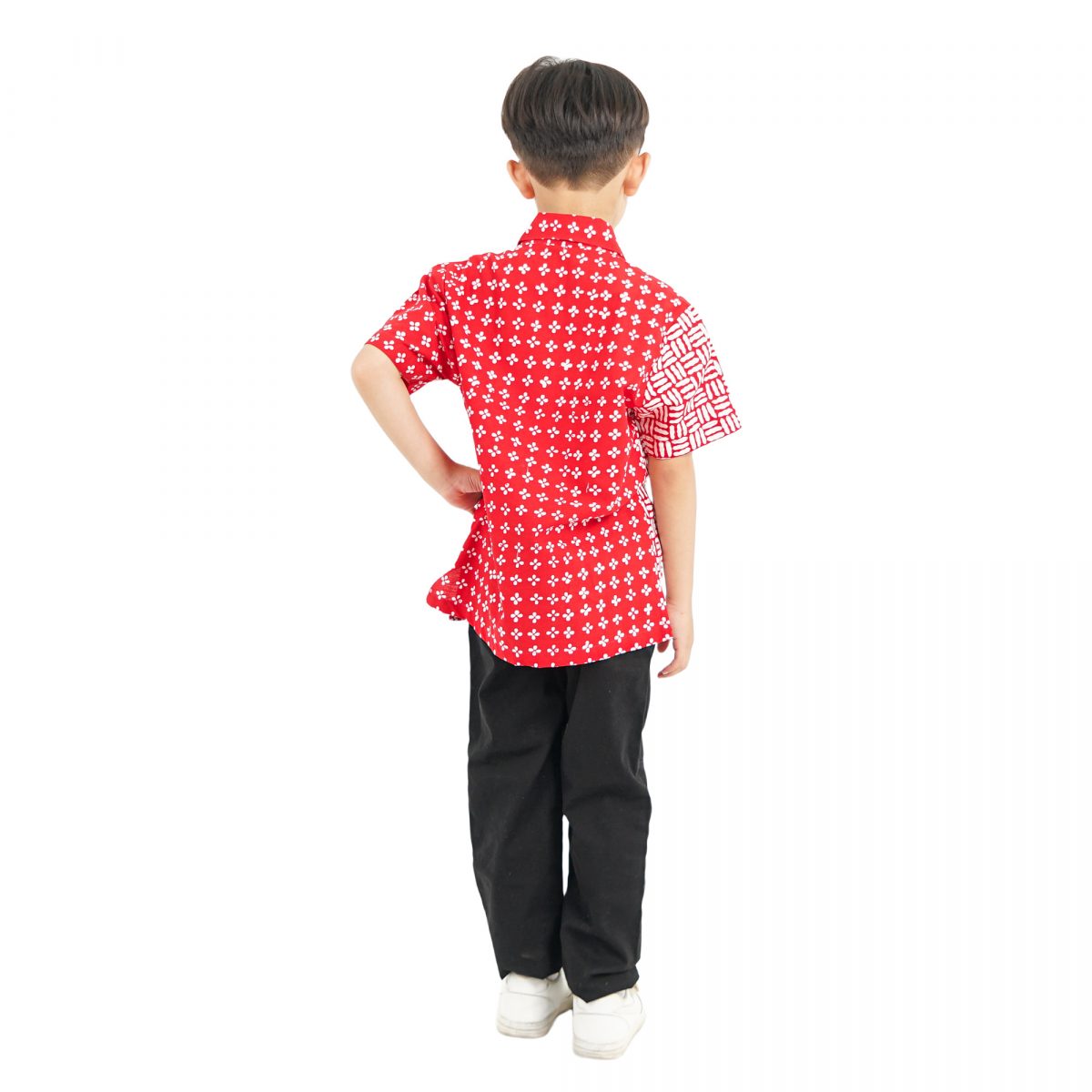 Carlo Shirt Kids Red - Image 5