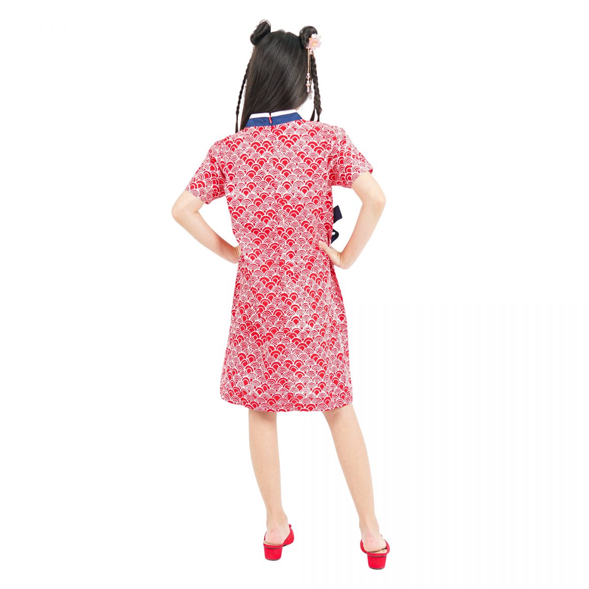 Keiko Dress Kids Red - Image 5