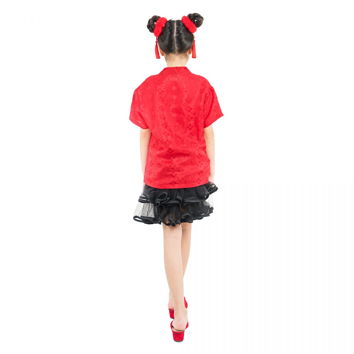 Cerita Blouse Kids Red - Image 5