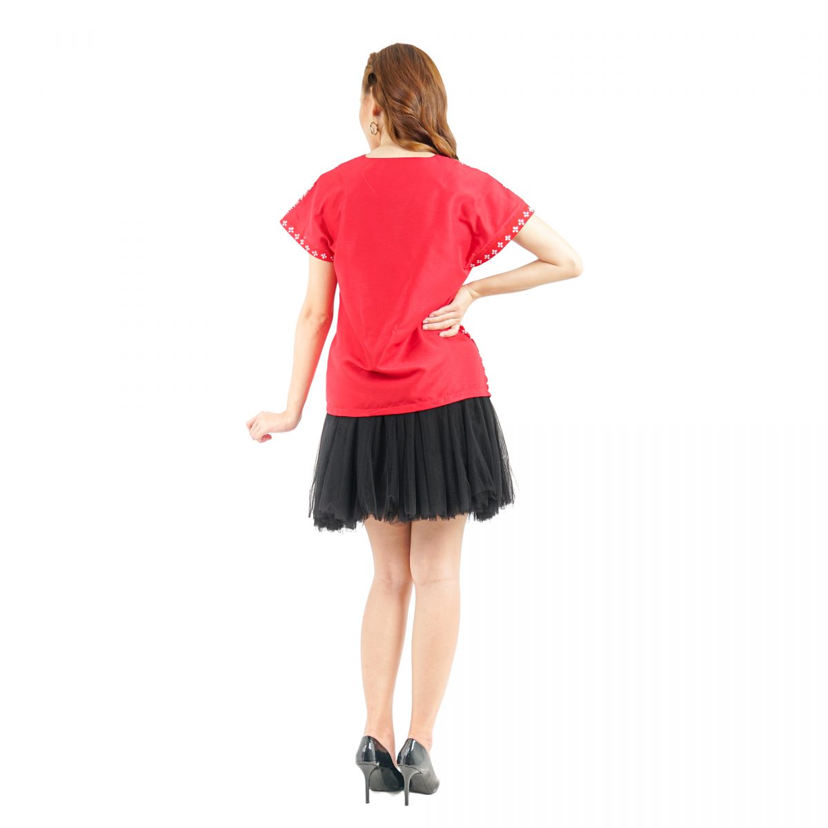 Finny Blouse Flower Red - Image 5