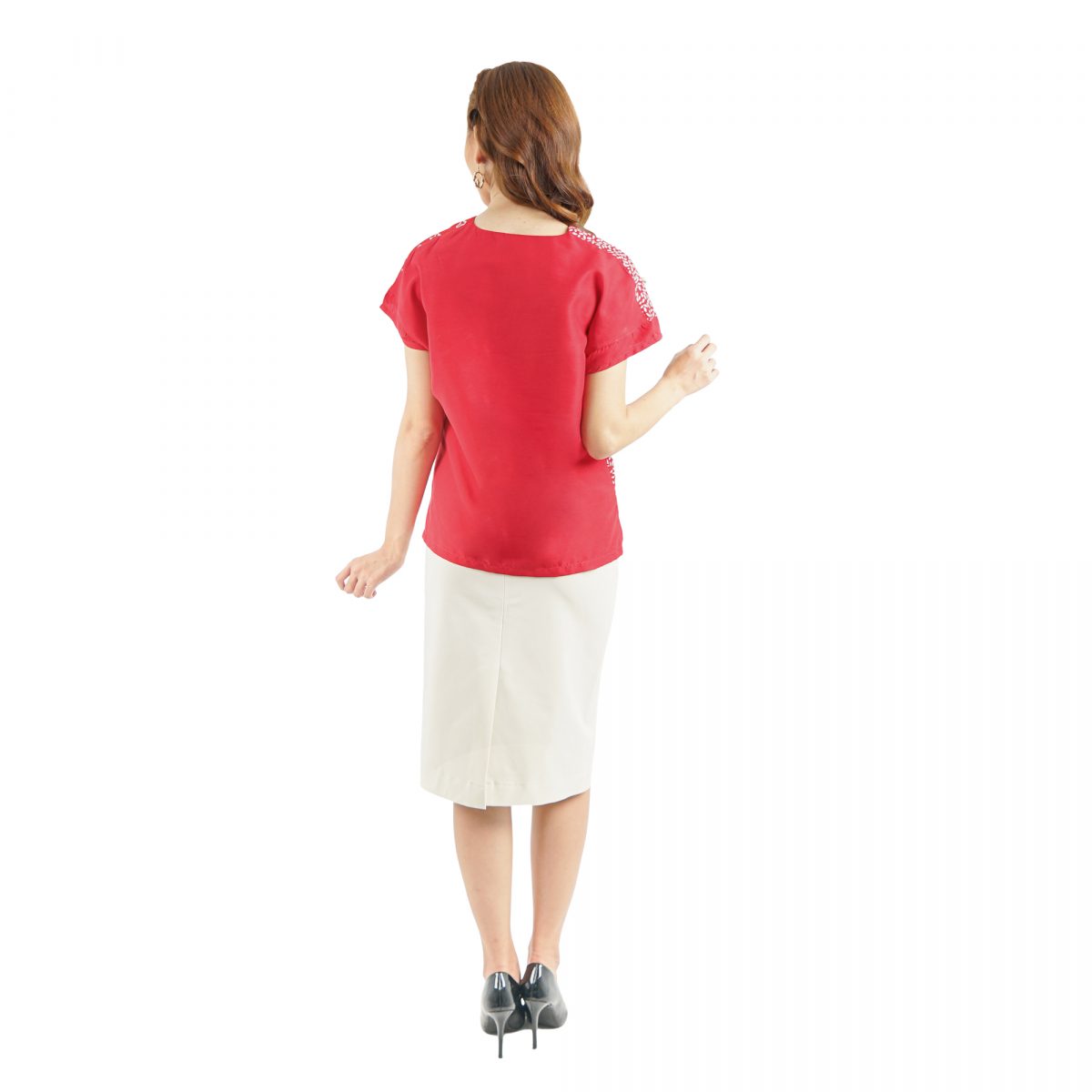 Rossie Blouse Red - Image 5