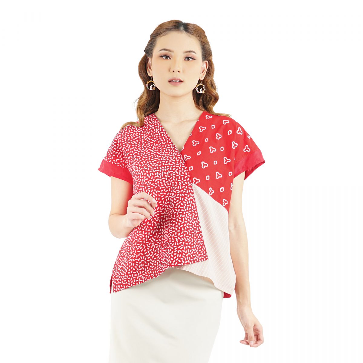 Rossie Blouse Red