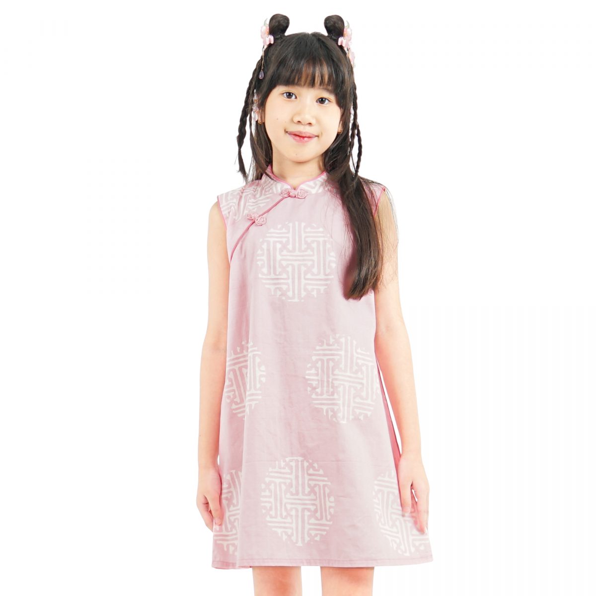 Shang Chi Dress Kids Selampad Pink