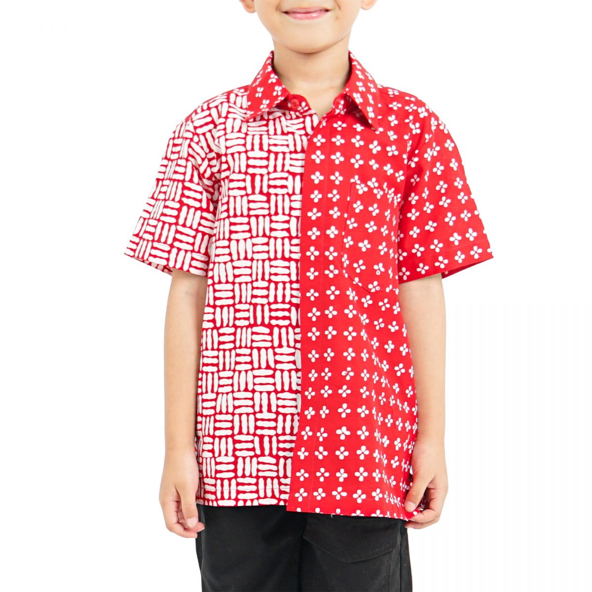 Carlo Shirt Kids Red - Image 2