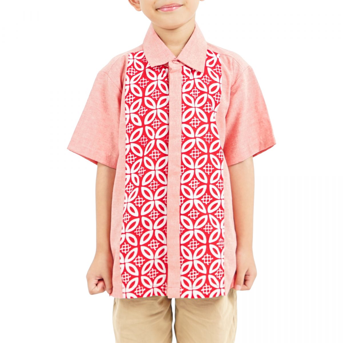 Leon Shirt Kids Red - Image 2
