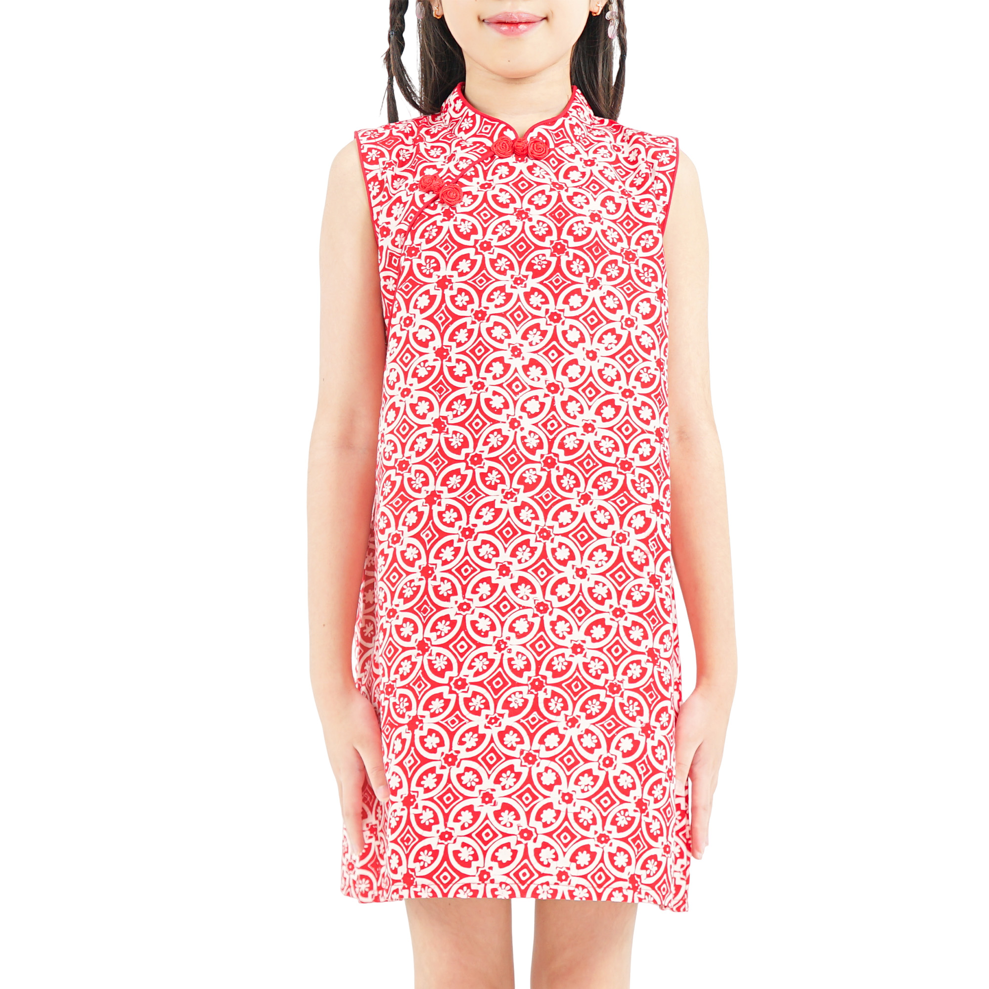 Shang Chi Dress Kids Red - Image 2