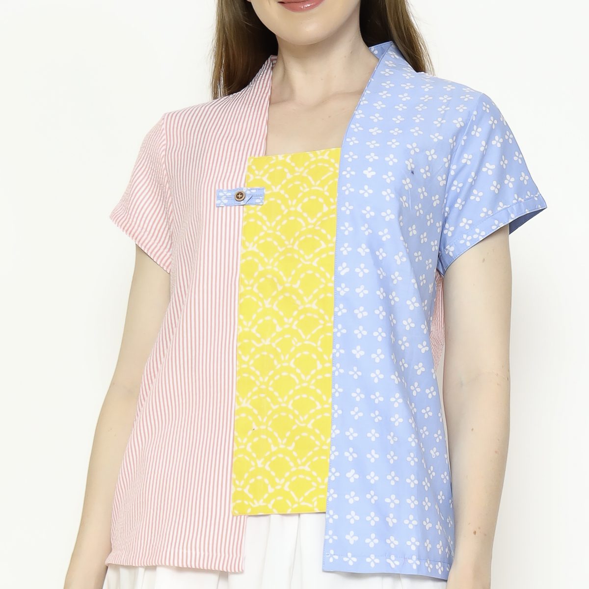 Carlina Blouse Blue - Image 2