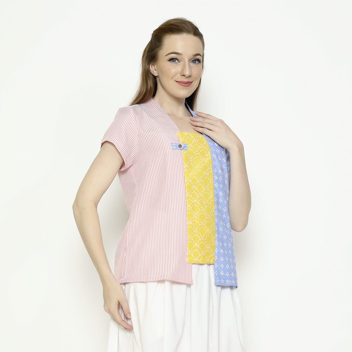 Carlina Blouse Blue - Image 4