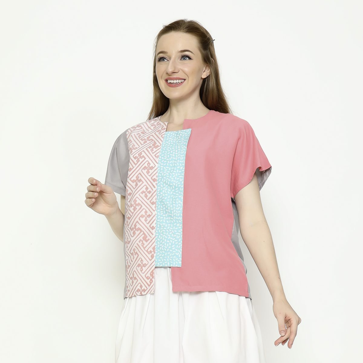 Novina Blouse Pink Tosca - Image 3