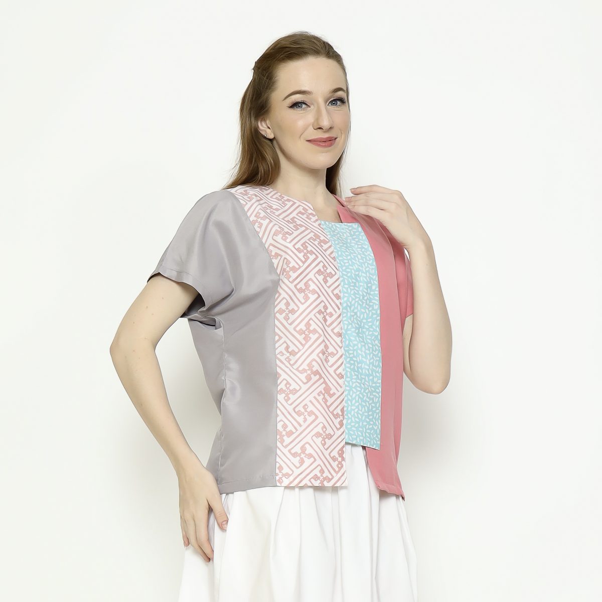 Novina Blouse Pink Tosca - Image 4