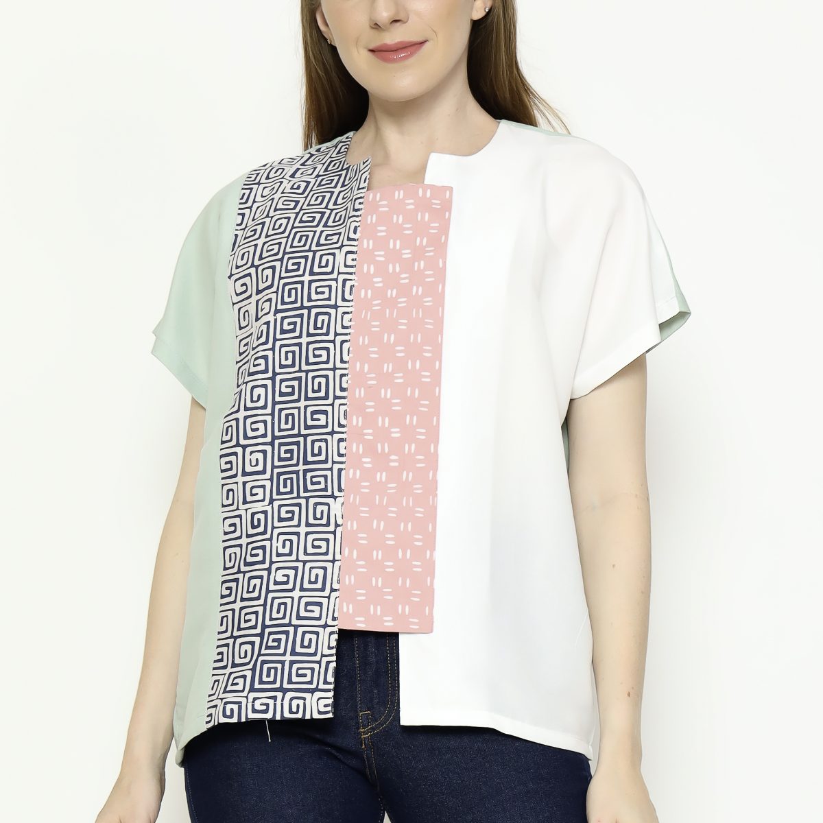 Novina Blouse Grey - Image 2
