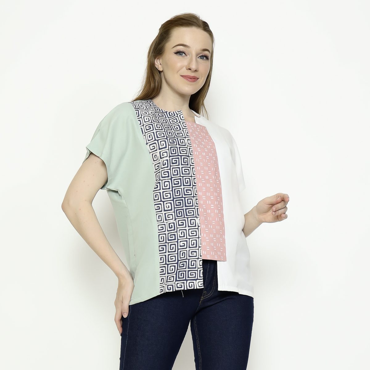Novina Blouse Grey - Image 3