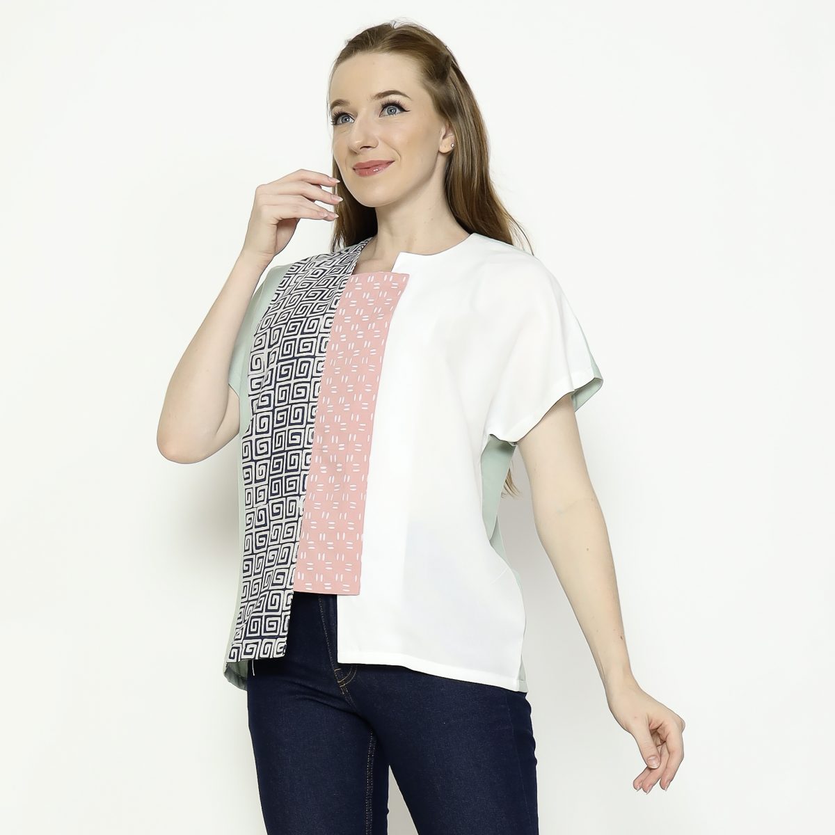 Novina Blouse Grey - Image 4