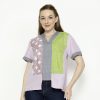 Michela Blouse Purple Green