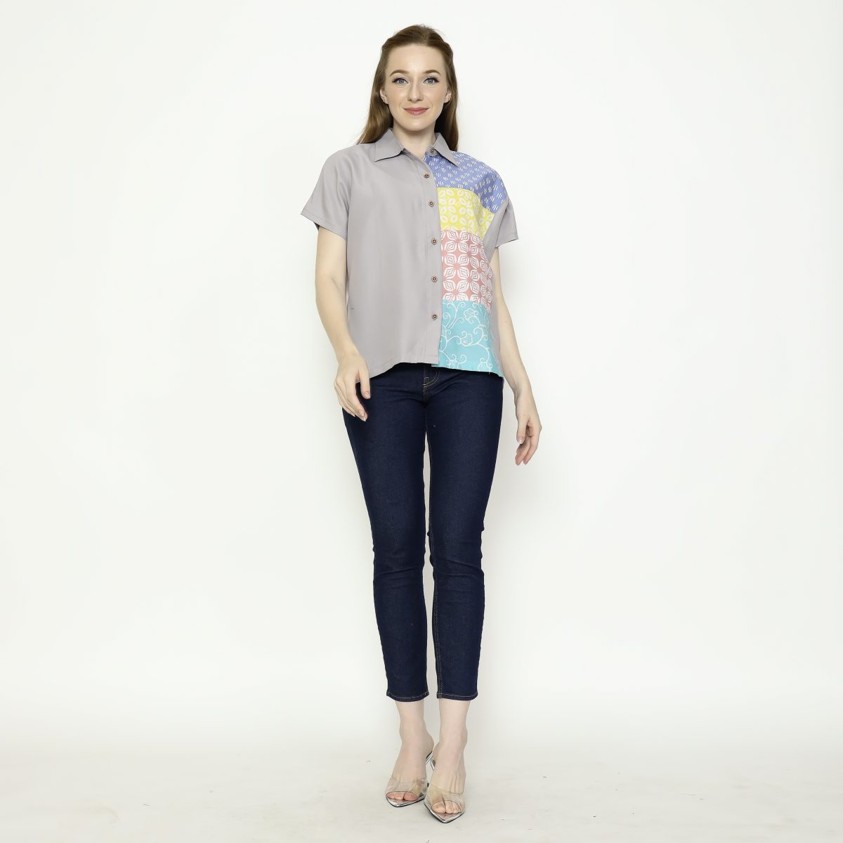Modest Shirt Taupe Grey - Image 7