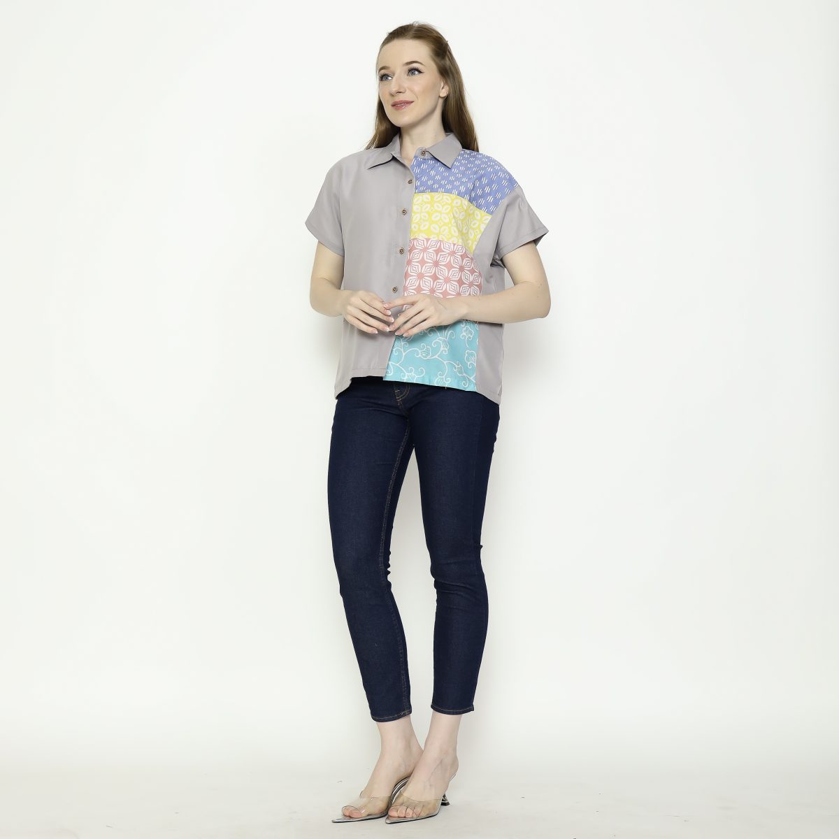 Modest Shirt Taupe Grey - Image 6