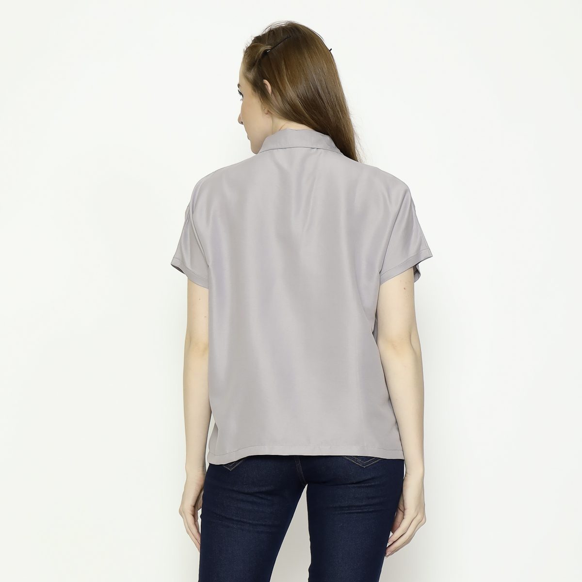 Modest Shirt Taupe Grey - Image 5