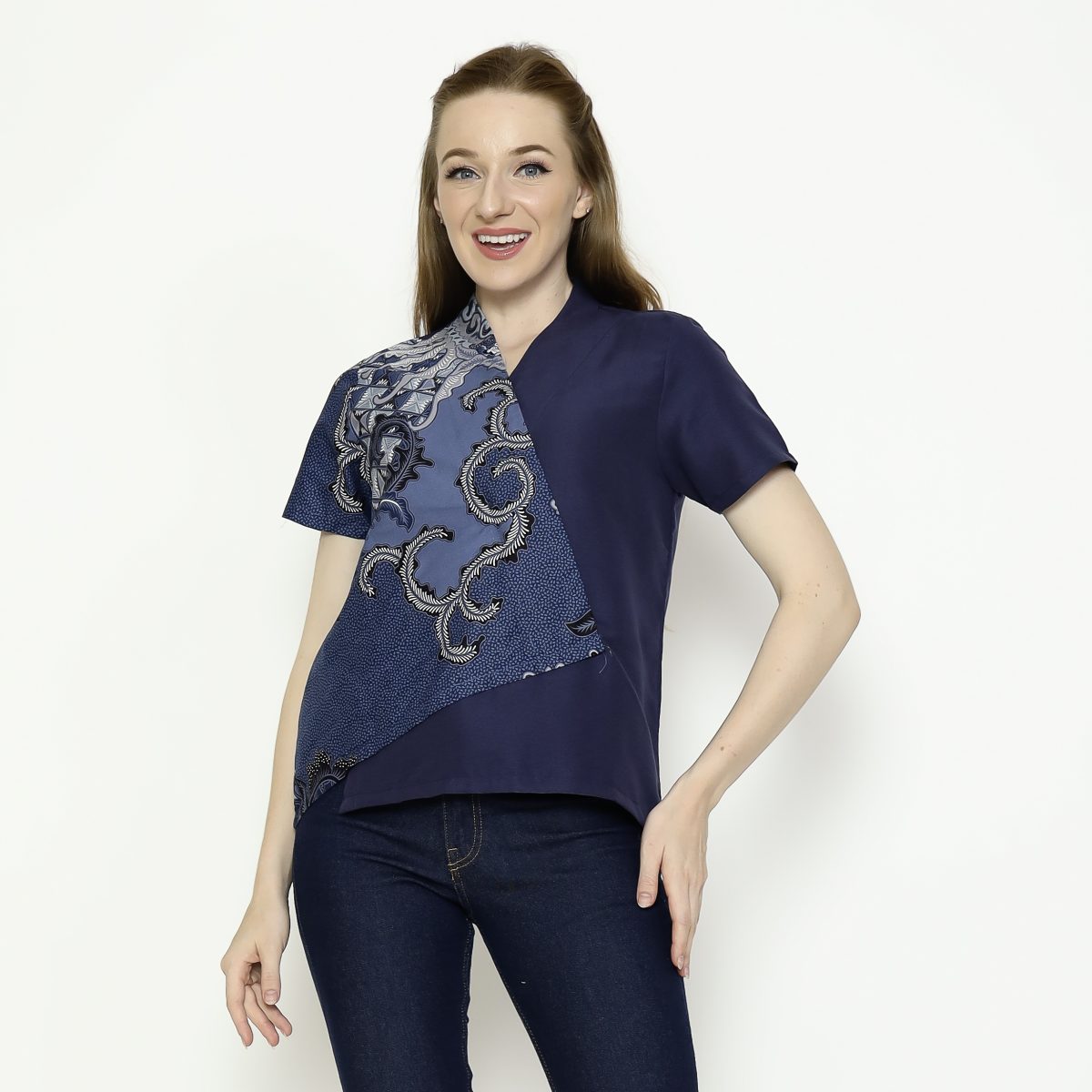 Leslie 2 Blouse Navy