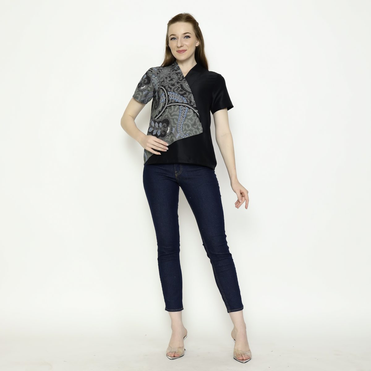 Leslie 2 Blouse Black Green - Image 8