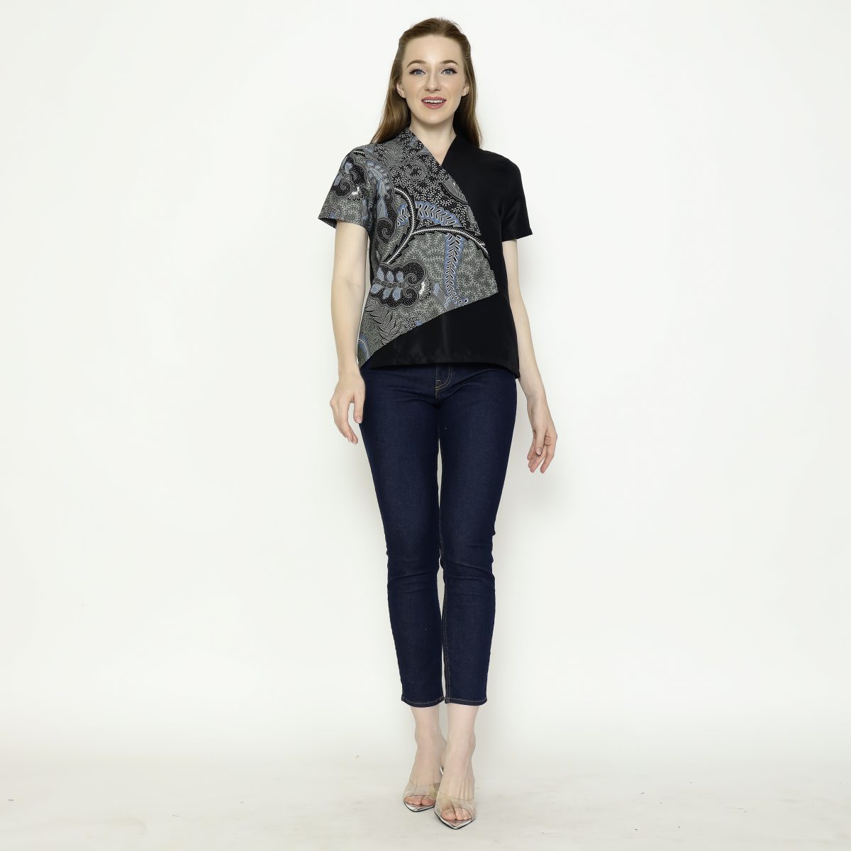 Leslie 2 Blouse Black Green - Image 7